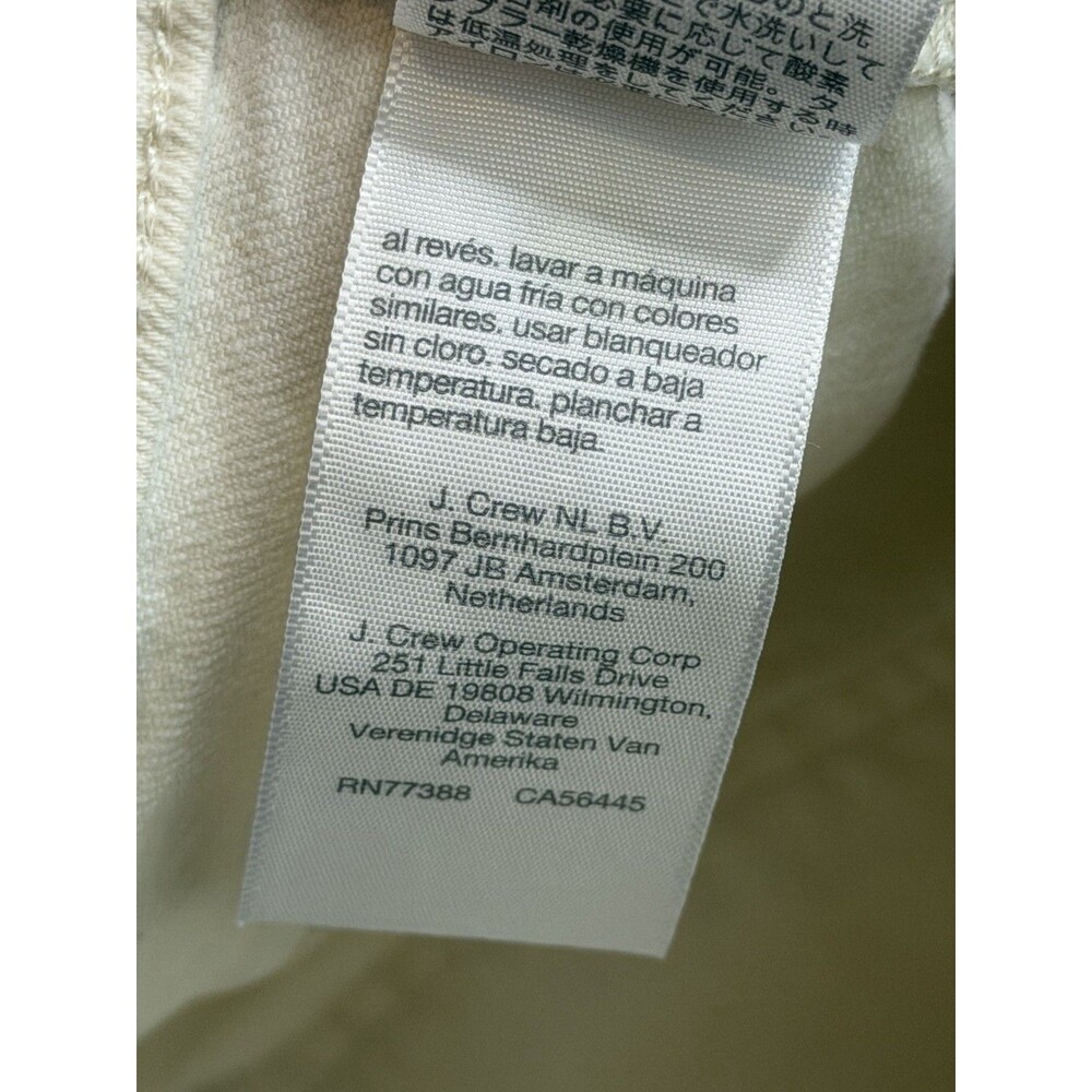 Madewell Perfect Vintage Wide Leg Crop Jeans Womens 28 Beige High Rise Raw Hem D - Picture 10 of 12